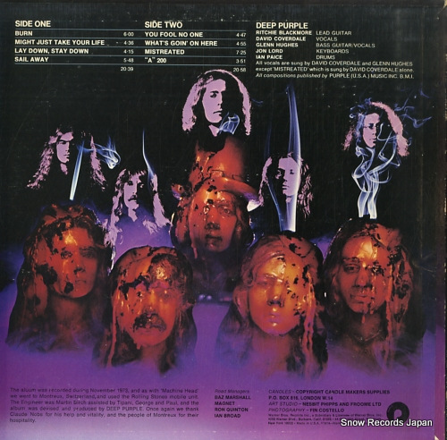 DEEP PURPLE burn W2766