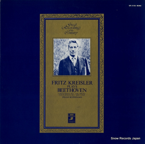 KREISLER, FRITZ beethoven; violin sonat no.5/no.9 GR-2182