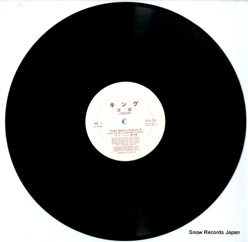 LOUSSIER, JACQUES play bach vol.4 SLH18