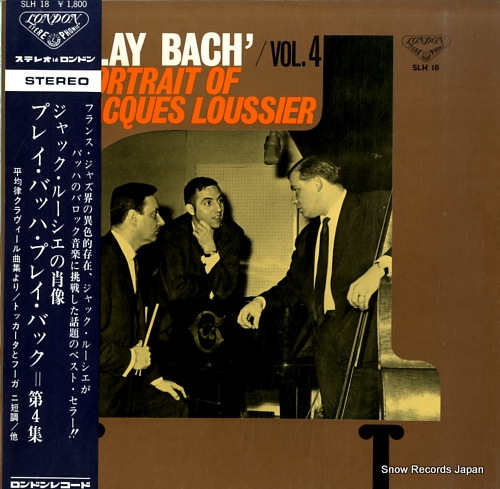 LOUSSIER, JACQUES play bach vol.4 SLH18