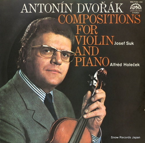 SUK, JOSEF / ALFRED HOLECEK dvorak; compositions for violin and piano OQ-7153