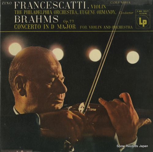 FRANCESCATTI, ZINO brahm; concerto in d major WL-5220