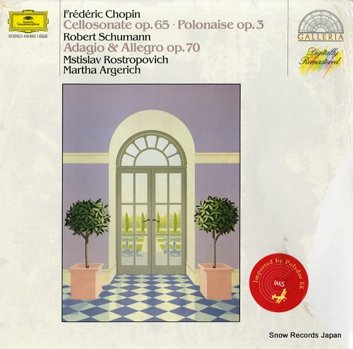 ROSTROPOVICH, MSTISLAV / MARTHA ARGERICH chopin; cellosonate op.65 419860-1