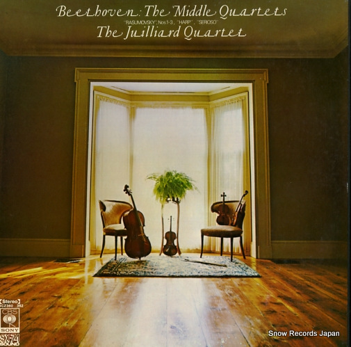 JUILLIARD QUARTET, THE beethoven; the middle quartets SOCZ360