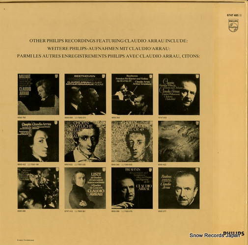 ARRAU, CLAUDIO chopin; complete/samtliche/les21 nocturnes 6747485