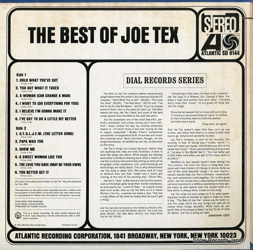 TEX, JOE the best of joe tax SD8144