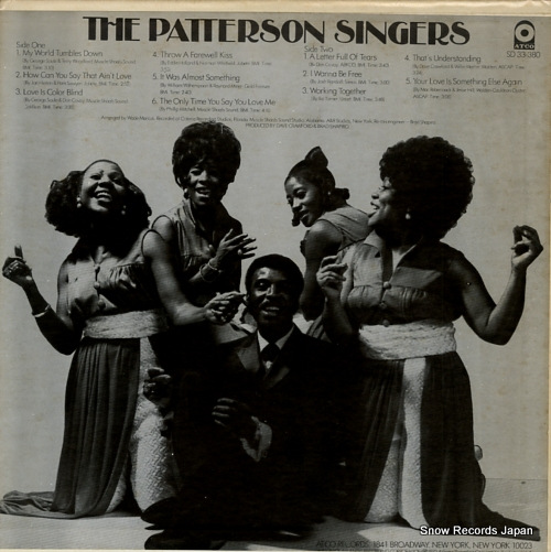 PATTERSON SINGERS, THE the patterson singers SD33-380