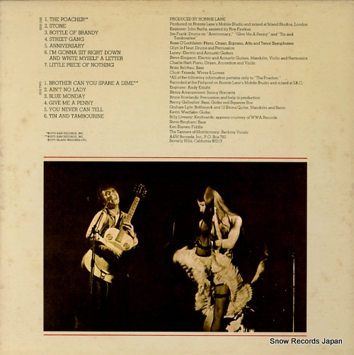 LANE, RONNIE ronnie lane's slim chance SP-3638