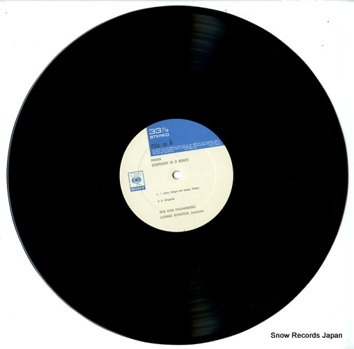 BERNSTEIN, LEONARD franck; symphony in d minor FCCA-89
