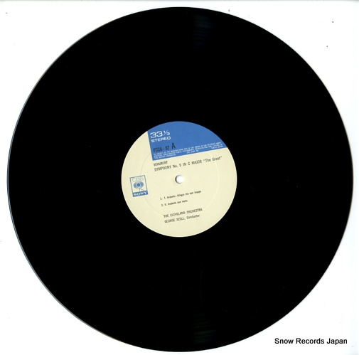 SZELL, GEORGE shubert; symphony no.9 in c major 