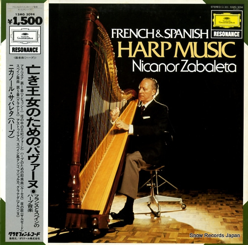ZABALETA, NICANOR french & spanish harp music 15MG3094