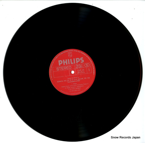 ARRAU, CLAUDIO beethoven; piano sonata b flat major op.106 