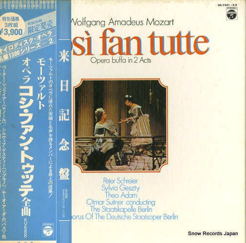 SUITNER, OTMAR mozart; cosi fan tutte OC-7241