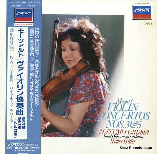 FUJIKAWA, MAYUMI mozart; violin concertos nos.3 & 5 L28C1092
