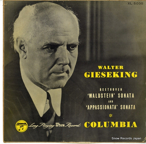 GIESEKING, WALTER beethoven; waldstein sonata/appassionata sonata XL5035