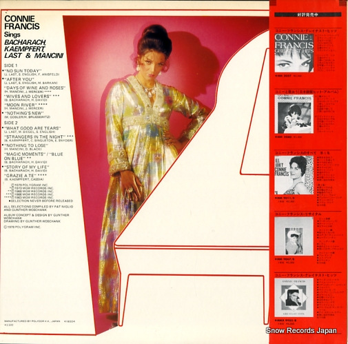 FRANCIS, CONNIE bacharach, kaempfert, last & mancini MPF1292