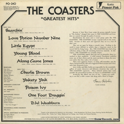 COASTERS, THE greatest hits PO-310