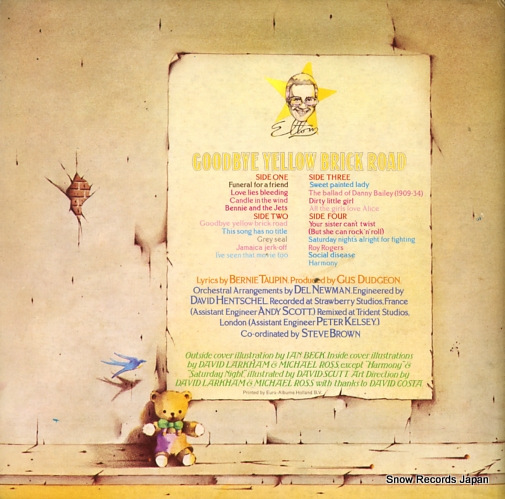 JOHN, ELTON goodbye yellow brick road DJLPD-1001
