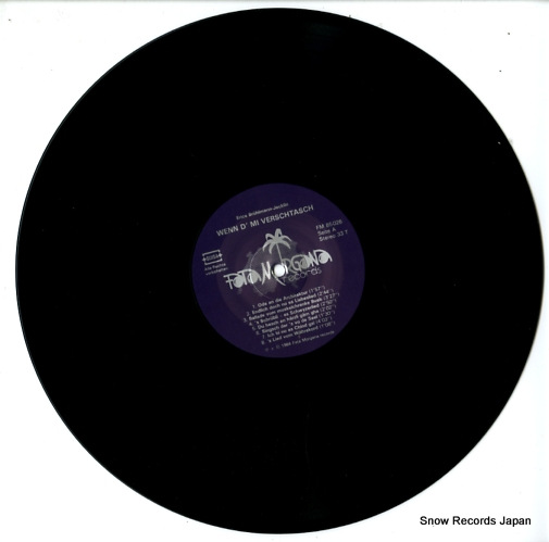 BRUHLMANN-JACKLIN, ERICA wenn d' mi verschtasch FM85026