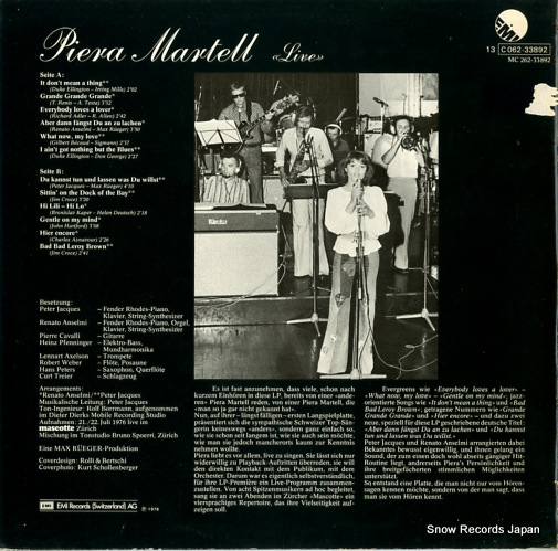 MARTELL, PIERA live 13C062-33892