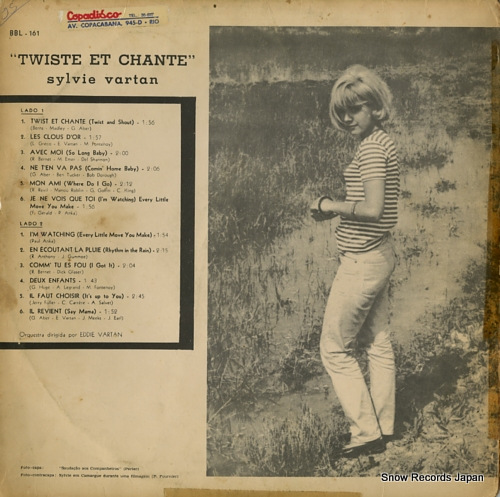 VARTAN, SYLVIE twiste et chante BBL-161