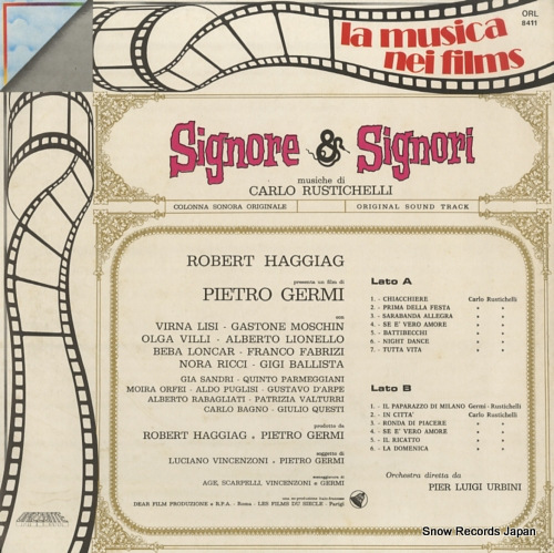 RUSTICHELLI, CARLO signore & signori ORL8411 / SAG.9108