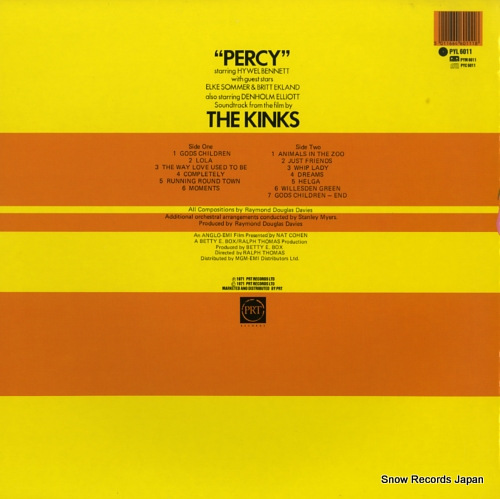 KINKS, THE percy PYL6011