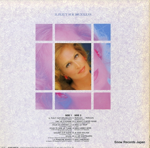 DALIDA il pleut sur bruxelles K28P557
