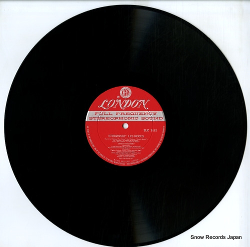 ANSERMET, ERNEST stravinsky; les noces SLC1181