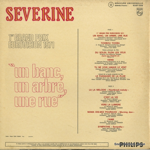 SEVERINE un banc, un arbre, une rue 6397028