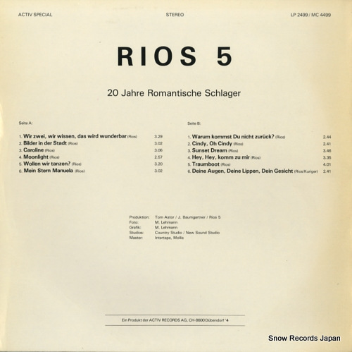RIOS 5 live LP2499