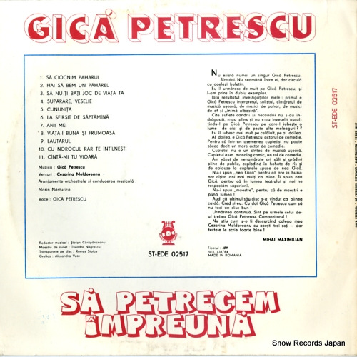 PETRESCU, GICA sa petrecem impreuna ST-EDE02517