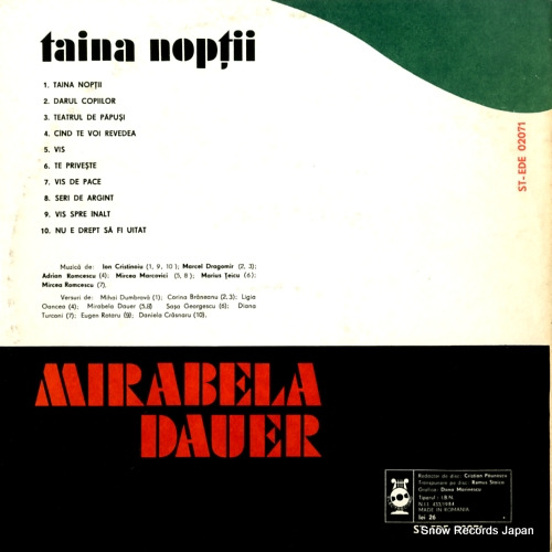 DAUER, MIRABELA taina noptii ST-EDE02071