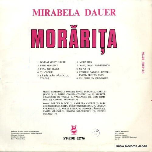DAUER, MIRABELA morarita ST-EDE02776