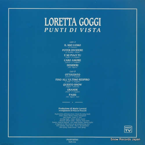 GOGGI, LORETTA punti di vista TLPX216