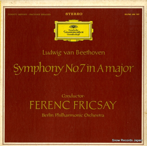 FRICSAY, FERENC beethoven; symphony no.7 in a major SLPM138757