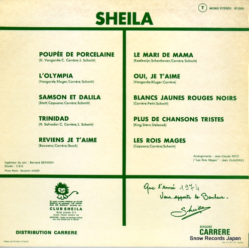SHEILA poupee de porcelaine 67.000