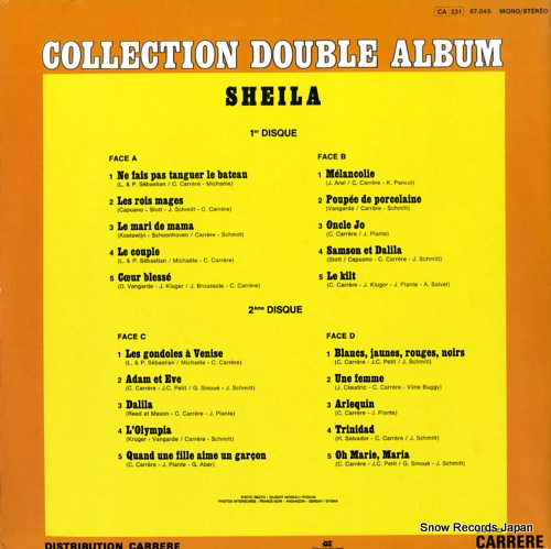 SHEILA ne fais pas tanguer le bateau / collection double album vol.1 67.045