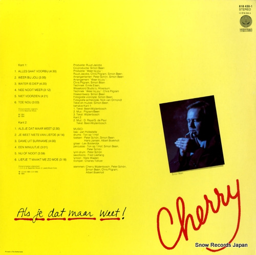 CHERRY als je dat maar weet! 818430-1