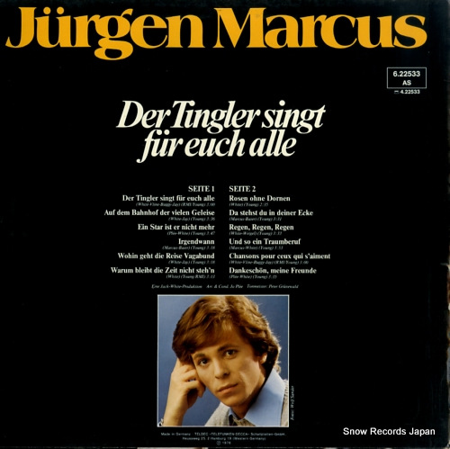 MARCUS, JURGEN der tingler singt fur euch alle 6.22533