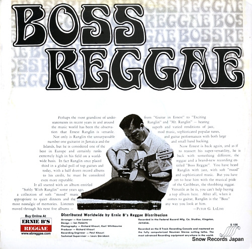 RANGLIN, ERNEST boss reggae sounds ranglin S106