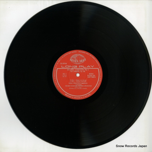 KNAPPERTSBUSCH, HANS brahms; symphony no.4 in e minor K20C-56