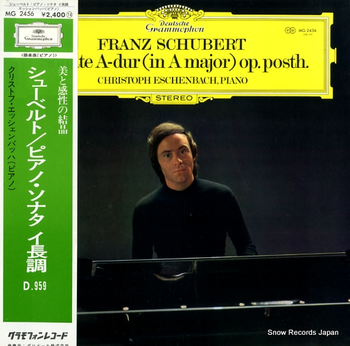 ESCHENBACH, CHRISTOPH schubert; sonate a-dur (in a major) op.posth MG2456