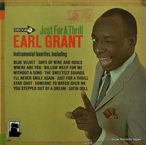 GRANT, EARL just for a thrill DL4506