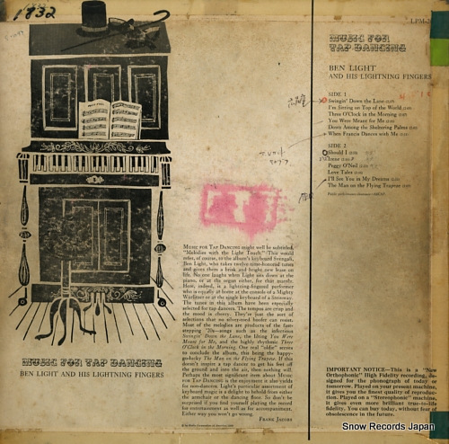 LIGHT, BEN music for tap dancing LPM-2073