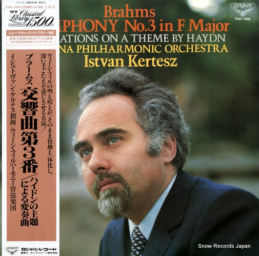 KERTESZ, ISTVAN brahms; symphony no.3 in f major K15C7035