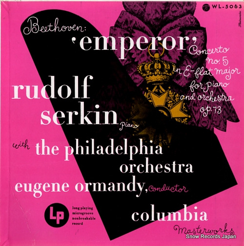 SERKIN, RUDOLF beethoven; concerto no.5 in e-flat major WL-5063
