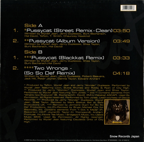 JEAN, WYCLEF pussycat 6730026