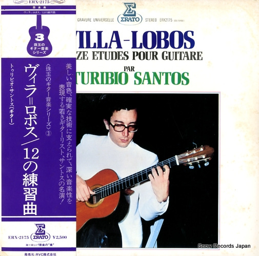 SANTOS, TURIBIO villa-lobos; douze etudes pour guitare ERX2175