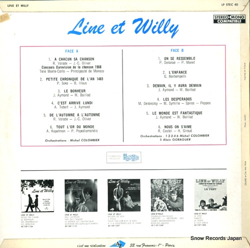 LINE & WILLY line et willy LPSTEC40